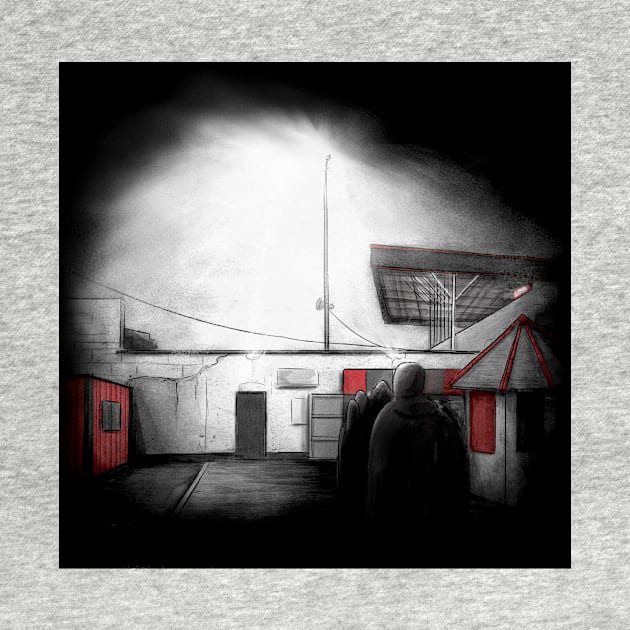 City Calling Stadium Enterance - Longford Town FC League of Ireland Football Artwork by barrymasterson